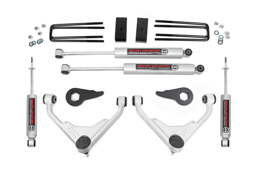 Kit de Elevación de 3 Pulgadas | FK/FF Code | Chevy/GMC Sierra/Silverado 2500 HD Suburban/Yukon XL 2500 (01-10)