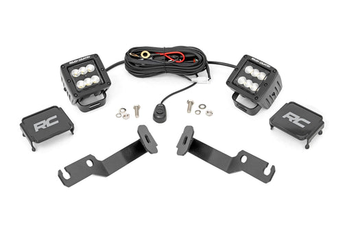 Kit de Luces LED | Montaje tipo Ditch | 2" Negro Pair | Flood | Toyota Tacoma (05-15)