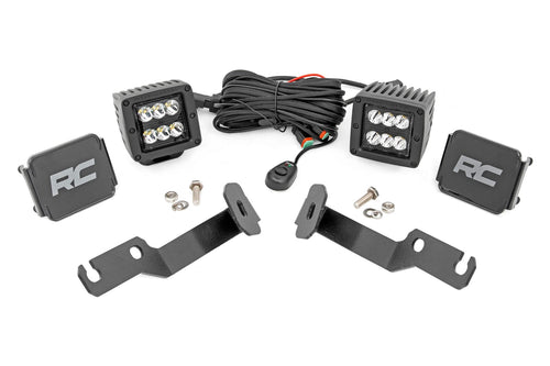 Kit de Luces LED | Montaje tipo Ditch | 2" Negro Pair | Spot | Toyota Tacoma (05-15)