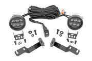 Kit de Luces LED | Montaje tipo Ditch | Serie Negro Redonda | 3.5 Inch | Ámbar DRL | Toyota Tacoma (05-15)