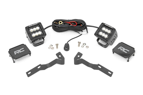 Kit de Luces LED | Montaje tipo Ditch | 2" Negro Pair | Flood | Toyota Tacoma (16-23)