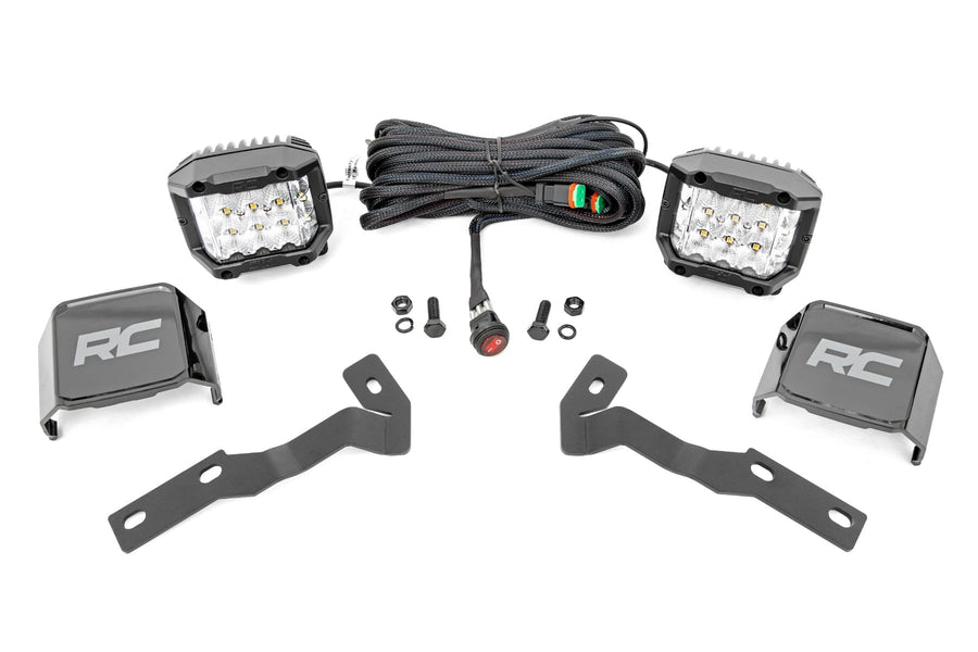 Kit de Luces LED | Montaje tipo Ditch | 3" OSRAM | Ancho | Toyota Tacoma 2WD/4WD (16-23)