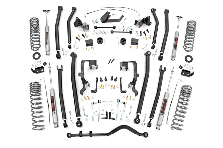 Suspension Rough Country Brazos Largos  4" JK 2007-2011 4 puertas