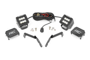 Kit de Luces LED | Montaje tipo Ditch | 2" Negro Pair | Flood | Chevy 1500 & Chevy/GMC 2500HD/3500HD (07-14)