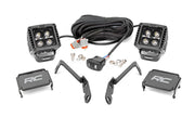 Luz LED | Montaje tipo Ditch | 2" Negro Pair | Blanco DRL | Chevy 1500 (2007-2013)