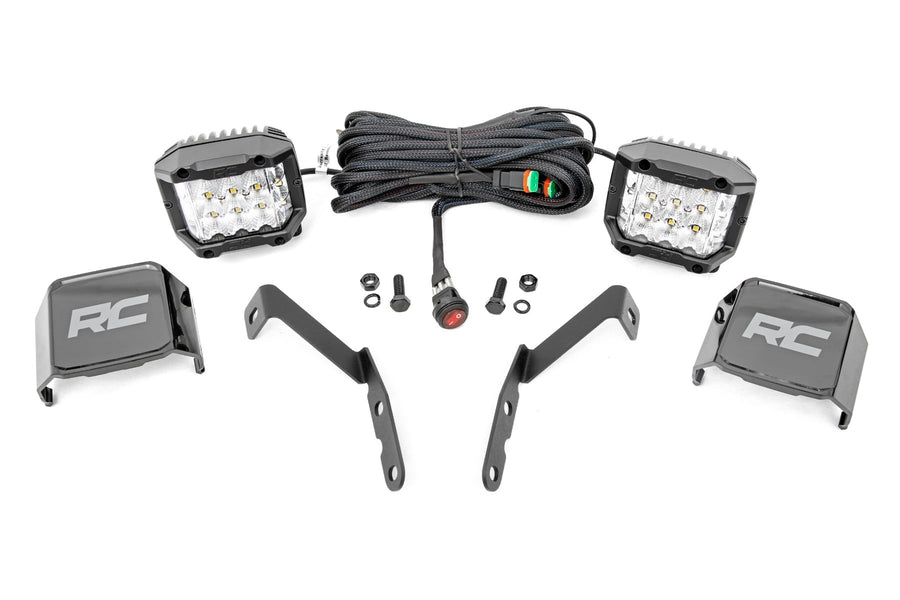 Kit de Luces LED | Montaje tipo Ditch | 3" OSRAM | Ancho | Chevy 1500 & Chevy/GMC 2500HD/3500HD (07-14)