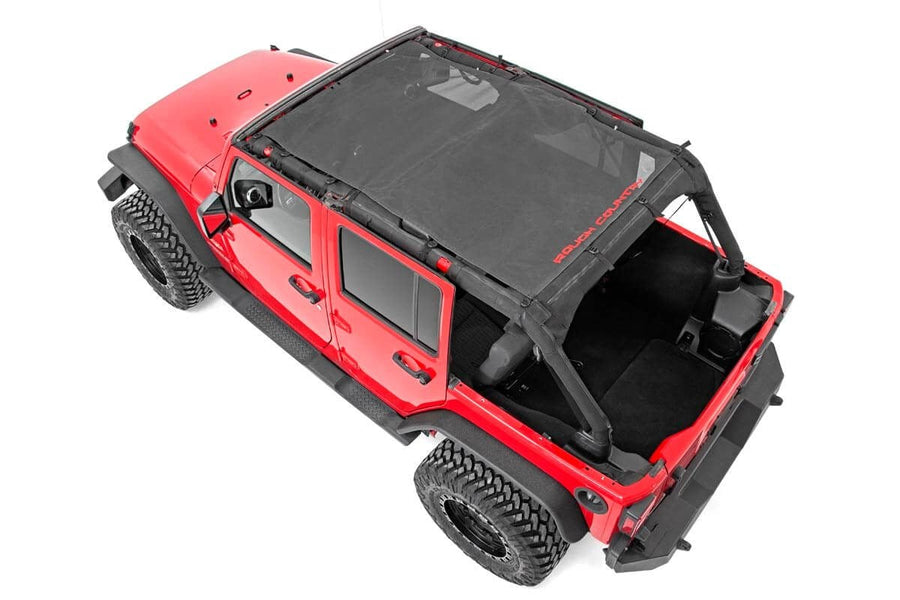 Techo Bikini de Malla Plus | Negro | Jeep Wrangler Unlimited 2WD/4WD (2007-2018)