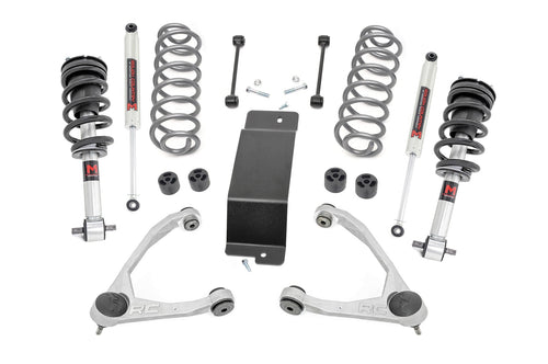 Kit de Elevación de 3.5 Pulgadas | M1 Struts | Forjado Brazos de Control Superiores | Chevy/GMC SUV 1500 2WD/4WD (2007-2020)