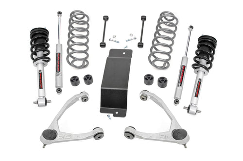 Kit de Elevación de 3.5 Pulgadas | N3 Struts | Forjado Brazos de Control Superiores | Chevy/GMC SUV 1500 (07-20)