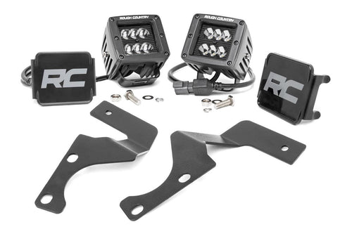 Kit de Luces LED | Montaje tipo Ditch | 2" Negro Flood Pair | Toyota 4Runner (10-24)