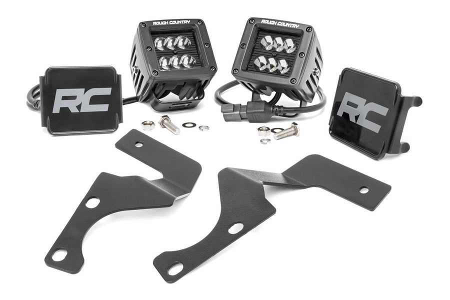 Kit de Luces LED | Montaje tipo Ditch | 2" Negro Flood Pair | Toyota 4Runner (10-24)