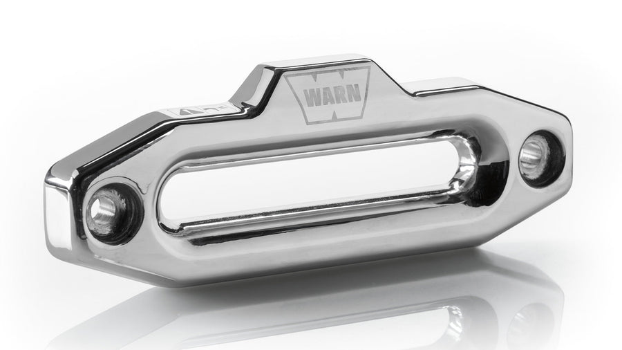 Guia / fairlead premium, 1 in Thick, 10 in Wide Standard Opening - Polished Warn SKU 100334