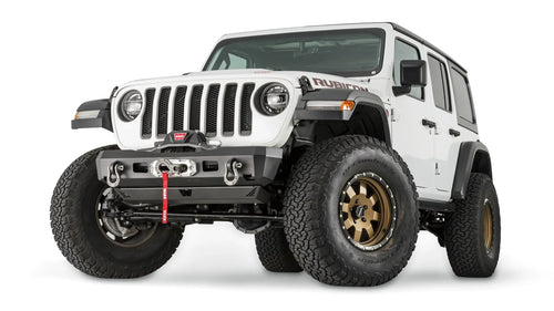 Elite Stubby delantero Defensa para 2018-2026 Jeep Wrangler JL / 2020-2026 Jeep Gladiator JT Warn