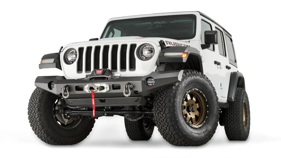 Defensa delantera Elite para 2018-2026 Jeep Wrangler JL / 2020-2026 Jeep Gladiator JT Warn SKU 101335