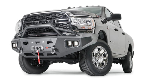 Ascent HD delantero Defensa con Prerunner protector de parrilla para 2019-2026 Ram 2500/3500/4500/5500 Warn