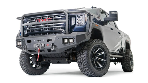 Ascent HD delantero Defensa con Full protector de parrilla para 2020-2023 GMC Sierra 2500/3500 HD Warn