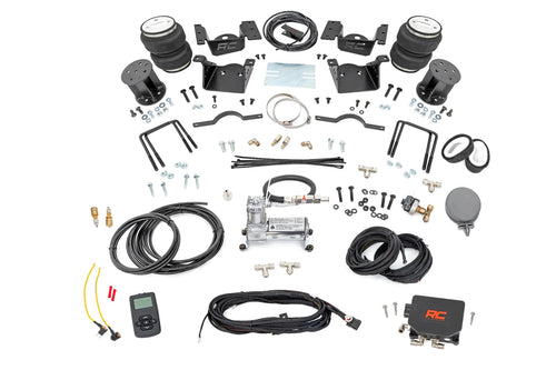 Kit de Resorte de Aire con Compresor | Controlador Inalámbrico | Kit de Elevación de 7.5 Pulgadas | Chevy/GMC 2500HD/3500HD (11-19)