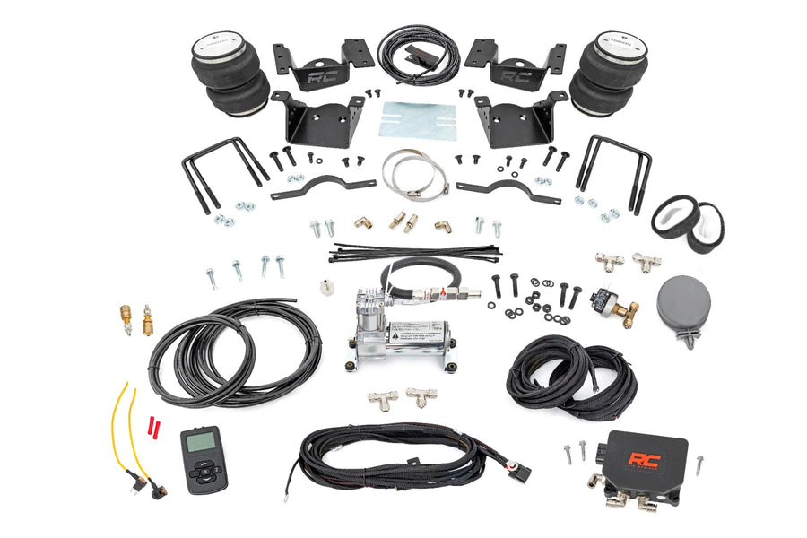 Kit de Resorte de Aire con Compresor | Controlador Inalámbrico | Elevación de 0-7.5 Pulgadas | Chevy/GMC 2500HD/3500HD (11-19)