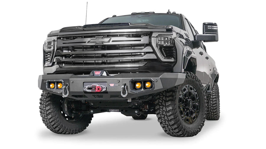 Ascent Front Defensa para 2024-2026 Chevrolet Silverado 2500/3500 HD Warn SKU 110916
