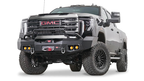Ascent delantero Defensa con Prerunner protector de parrilla para 2024-2026 GMC Sierra 2500/3500 HD Warn