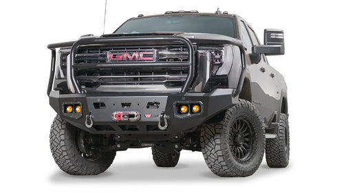 Ascent HD delantero Defensa con Full protector de parrilla para 2024-2026 GMC Sierra 2500/3500 HD Warn
