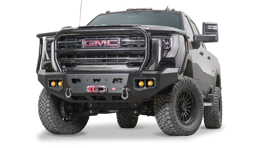 Ascent HD Front Defensa con Full protector de parrilla para 2024-2026 GMC Sierra 2500/3500 HD Warn SKU 111074