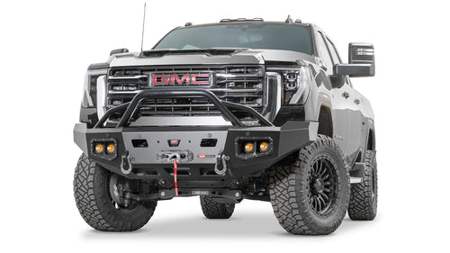 Ascent HD delantero Defensa con Prerunner protector de parrilla para 2024-2026 GMC Sierra 2500/3500 HD Warn