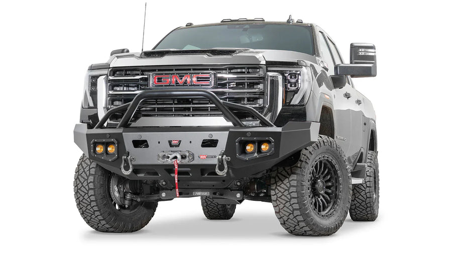Ascent HD Front Defensa con Prerunner protector de parrilla para 2024-2026 GMC Sierra 2500/3500 HD Warn SKU 111075