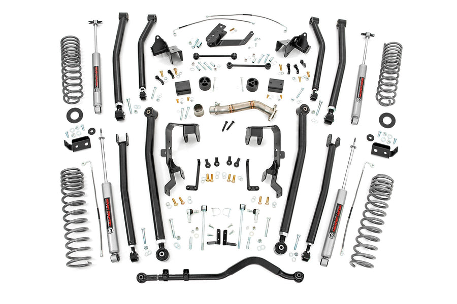 Suspension Rough Country Brazos Largos  4" JK 2012-2018 4 puertas