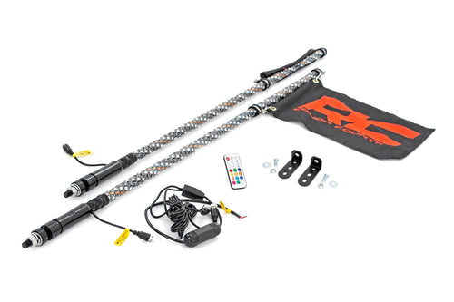 Kit de Luz LED para Antena Whip | Montaje en Caja | Polaris Ranger RZR 170/RZR 170