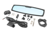 UTV Aluminio Rear View Mirror | Luz de Domo | 12" | 1.75-2" Mount