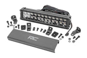 12 Inch LED Serie Negro Light Bar | Dual Row | Blanco DRL