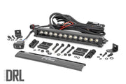 12 Inch LED Serie Negro Light Bar | Single Row | Blanco Frío DRL