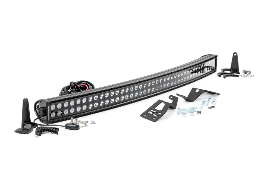 Kit de Luces LED | Montaje Delantero | 40" Negro Dual Row | Blanco DRL | Can-Am Commander Max 1000