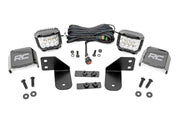 Luz LED | RR Montaje en Jaula | 2" Cromado Pair | Ángulo Amplio | Polaris Ranger 1000/Ranger XP 900/1000