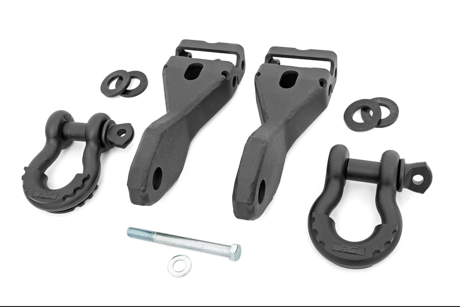 Soportes para Ganchos de Remolque | Combo de Grillete D | Chevy Silverado 1500 2WD/4WD (2014-2018 & Classic)