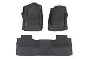 Tapetes Flex-Fit | Delantero y Trasero | FR Individual | Crew | Chevy/GMC 1500/2500HD/3500HD 2WD/4WD