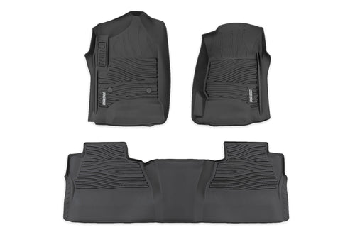 Tapetes Flex-Fit | Delantero y Trasero | FR Individual | Crew | Chevy/GMC 1500/2500HD/3500HD 2WD/4WD