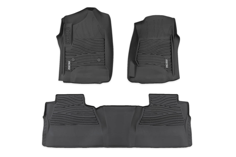 Tapetes Flex-Fit | Delantero y Trasero | FR Individual | Crew | Chevy/GMC 1500/2500HD/3500HD 2WD/4WD
