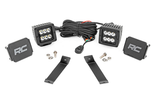 Kit de Luces LED | Montaje tipo Ditch | 2" Negro Pair | Spot | Jeep Cherokee KL (14-21)