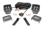 Kit de Luces LED | Montaje tipo Ditch | 2" Negro Pair | Ámbar DRL | Jeep Cherokee KL (14-21)
