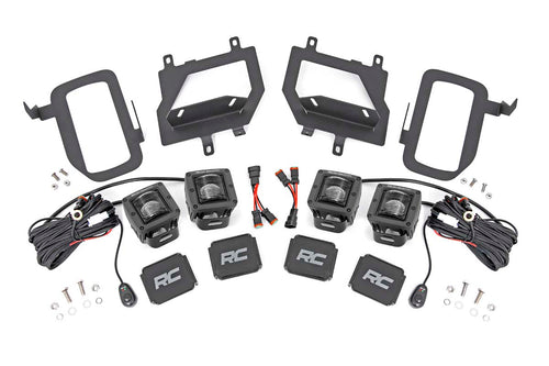 Kit de Luces LED | Montaje para Faros de Niebla | Dual 2" Negro Pairs | SAE | Ford F-150 (15-17)