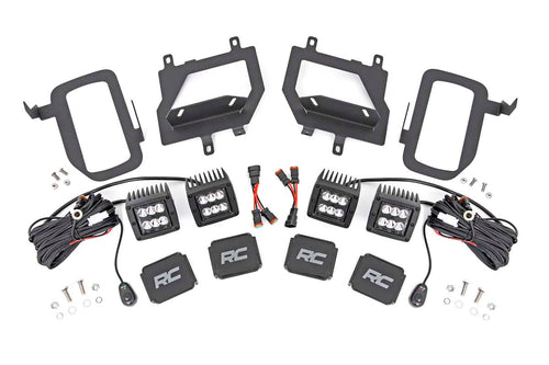 Kit de Luces LED | Montaje para Faros de Niebla | Dual 2" Negro Pairs | Spot | Ford F-150 (15-17)