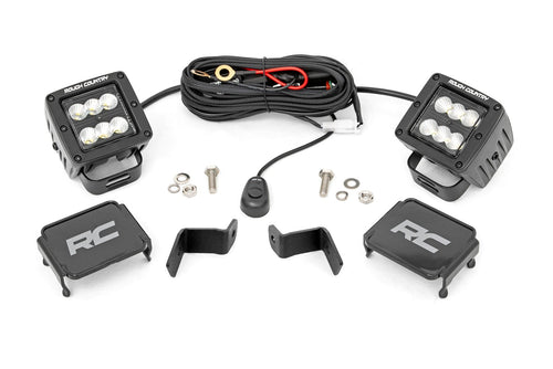 Kit de Luces LED | Montaje tipo Ditch | 2" Negro Pair | Flood | Ford F-150 (15-26)/F-150 Lightning (22-26)