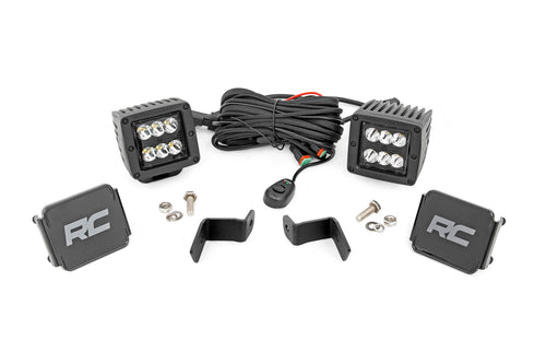 Kit de Luces LED | Montaje tipo Ditch | 2" Negro Pair | Spot | Ford F-150 (15-26)/F-150 Lightning (22-26)