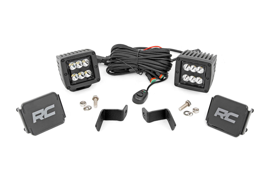 Kit de Luces LED | Montaje tipo Ditch | 2" Negro Pair | Spot | Ford F-150 (15-26)/F-150 Lightning (22-26)
