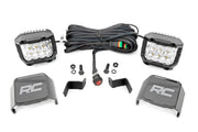 Luz LED | Montaje tipo Ditch | 2" Cromado Pair | Ángulo Amplio | Ford F-150 (15-24)