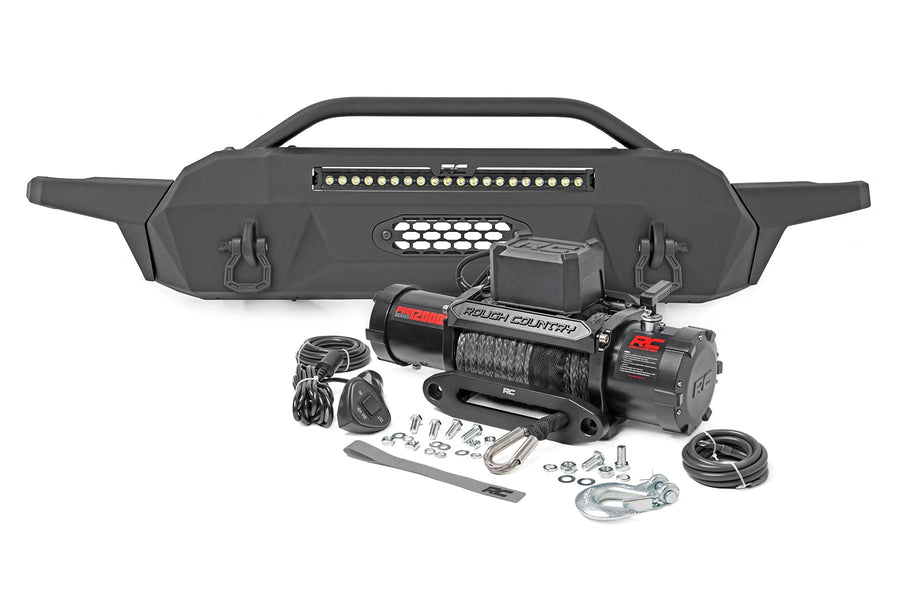 Defensa Delantera | Híbrido | 20" Blk Blanco DRL LED | Toyota Tacoma 2WD/4WD (16-23)