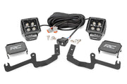 Kit de Luces LED | Montaje tipo Ditch | 2" Negro Pair | Ámbar DRL | Chevy Silverado 1500 (19-26)
