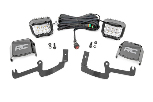 Kit de Luces LED | Montaje tipo Ditch | 3" OSRAM | Ancho | Chevy Silverado 1500 (19-26)